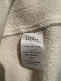 *Frank & Eileen Mini Belfast Heathered Cotton Triple Terry Double Breasted Notch Lapel Cropped Blazer Jacket, Size M
