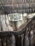 *Essentiel Antwerp Irving Satin Leopard High-Rise Wide-Leg Pull-On Pants, Size EU 38=US 8