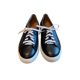 ^NWOT Aquatalia Ollie Nappa Leather Low-Top Lace-Up Sneaker, Size 7.5