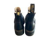 *Dr. Martens 2976 AirWair Faux Fur Lined Pull-On Air-Cushioned Sole Ankle Boots, Size 8