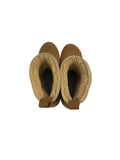 *No. 6 Store Mid Heel Shearling Pull-On Wooden Platform Clog Boot, Size 39