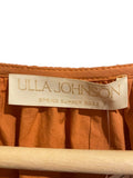 *Ulla Johnson Iyla Cotton Poplin Flutter Sleeve V-Neck Tie Cinch Waist Peplum Top, Size 8