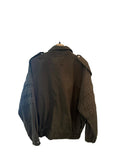 *The Kooples Cotton Twill Collared Full Zip Elastic Hem Cropped Utility Jacket, Size K1=S