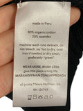*NWT Mara Hoffman Lavina Organic Cotton Rib Knit Long Sleeve V-Neck Midi Dress, Size XS
