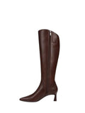 *Sam Edelman Sylvia Snip-Toe Block Heel Wide Calf Tall Boots, Size 8.5