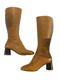 *Joie Racquel Round Toe 2.5" Stacked Heel Tall Boots, Size 10