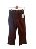 *NWT Mother The Mid-Rise Maven Ankle Corduroy Wide Leg Pants, Size 27(4)