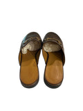 *Gucci Princetown Leather Almond Toe Horsebit Accent Slipper Mule Loafers, Size 40