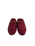 *Gucci Princetown Leather Almond Toe Horsebit Accent Slipper Mule Loafers, Size 40