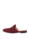 *Gucci Princetown Leather Almond Toe Horsebit Accent Slipper Mule Loafers, Size 40