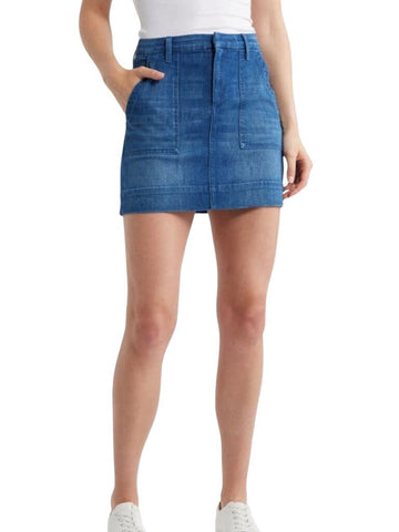 ^Frank & Eileen Jameson Stretch Cotton Denim Mini Skirt, Size 0