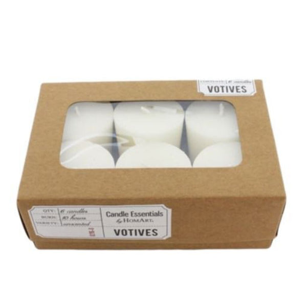 HomArt Votive - Box of 6 - Ivory