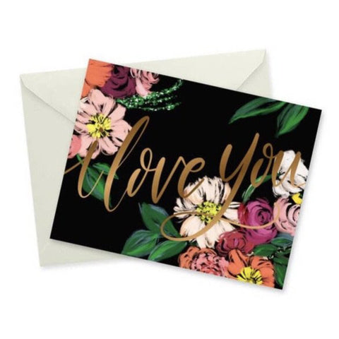 doodles.ink Floral I Love You Notecard