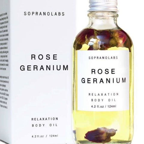 SopranoLabs Rose & Geranium Relaxation Body Oil 4.2 fl oz