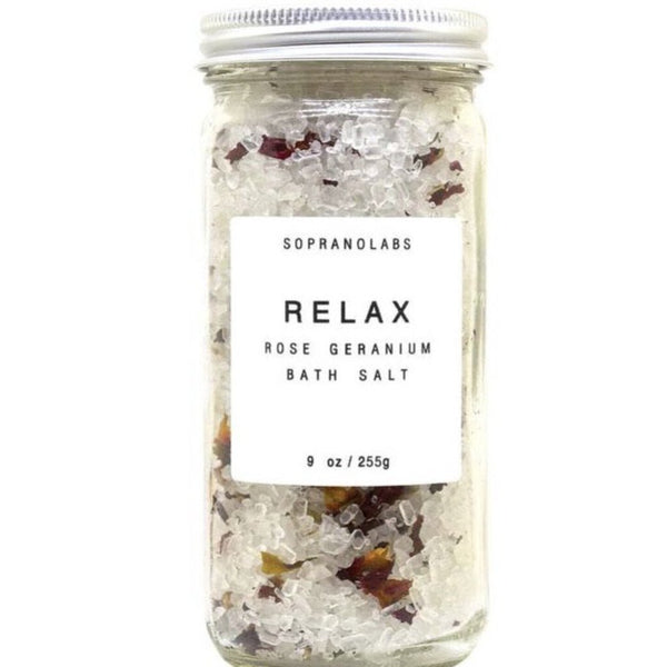 SopranoLabs Rose Relax Bath Salt 9 oz