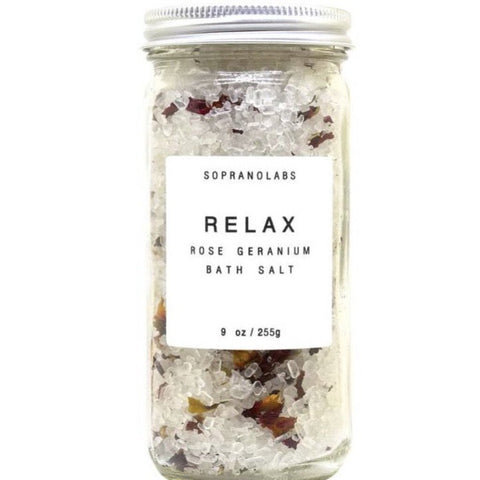 SopranoLabs Rose Relax Bath Salt 9 oz