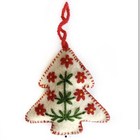 Ornaments for Orphans Embroidered Tree Wool Ornament