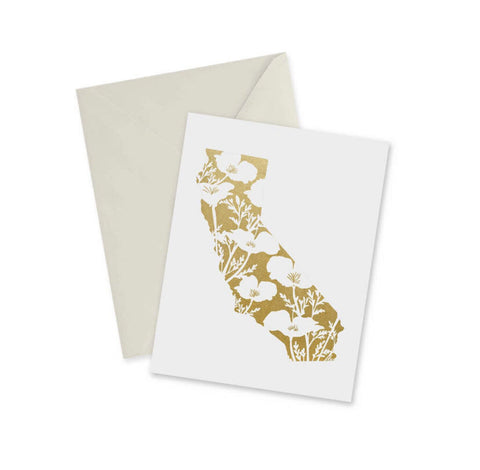 doodles.ink Golden California Boxed Folded Note Cards