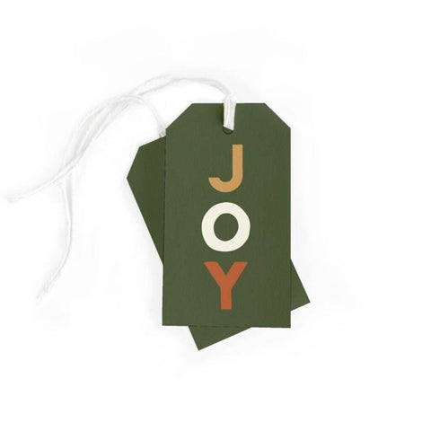 Dahlia Press Holiday JOY Gift Tags, Set of 10