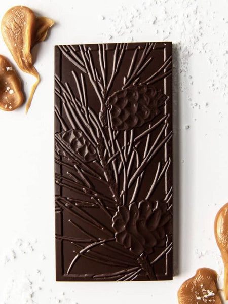 Wildwood Chocolate Salted Caramel Dark Chocolate Bar