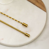 A Bar Above Gold Cocktail Bar Spoons, Set of 2