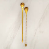 A Bar Above Gold Cocktail Bar Spoons, Set of 2