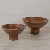 Made Market Co. Mango Wood Footed Bowl