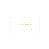 Missive Press Gold Foil Pop The Bubbly Gift Tags, Set of 8