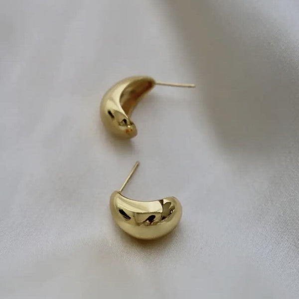Katie Waltman Bonnie 14K Gold Plate Chunky Teardrop Stud Earrings