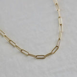 Katie Waltman Lora Coin 24K Gold Plate Paperclip Chain 16" Statement Necklace