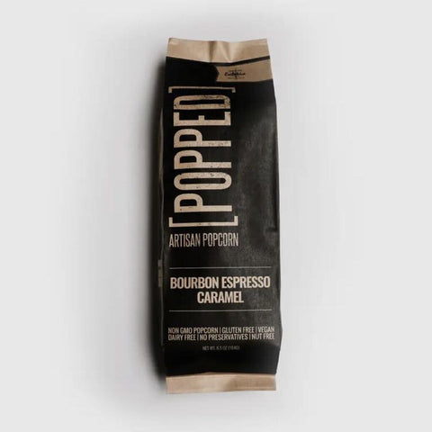 POPPED Bourbon Espresso Caramel Artisan Popcorn