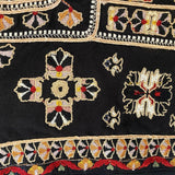 *Isabel Marant Roma Silk Folk Embroidered Elbow Blouson Sleeve Peasant Top, Size FR38 (US6)