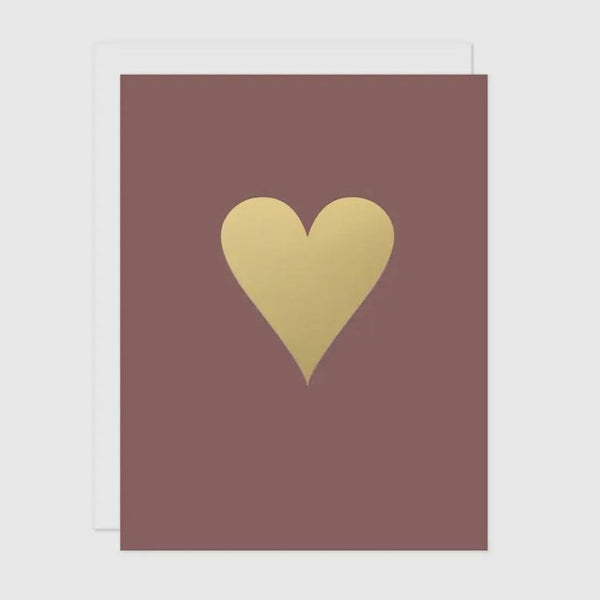 Missive Press Gold Foil Heart of Gold Notecard