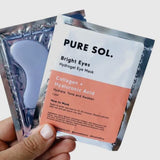 Pure Sol. Bright Eyes Collagen & Hyaluronic Acid Eye Mask, Single Pair