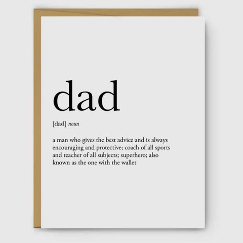 Footnotes Dad Definition Notecard