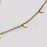 Adorn 512 14K Gold-Filled Floating Circles 15" Necklace w/2" Extension
